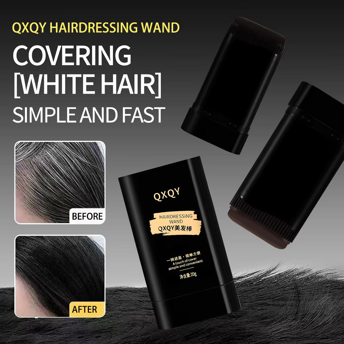 Black Villain™ Instant Long-Lasting Hair Dye Stick - 50% Off