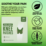 Certified ✅ Pain Relief Knee Patches | Packs 10 / 20 / 30